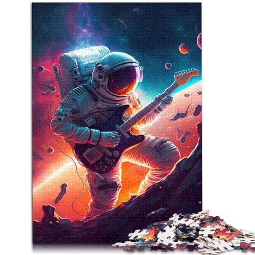 1000-teiliges Puzzle für Erwachsene Astronaut spielt Gitarre Heimdekorationspuzzle 26 x 38 cm mit passendem Poster und Quizblatt 1000-teiliges Puzzle für Erwachsene Astronaut spielt Gitarre Heimdekorationspuzzle 26 x 38 cm mit passendem Poster und Quizblatt von DLBHSG