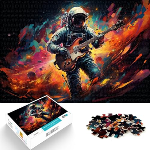 1000-teiliges Puzzle für Erwachsene Astronaut spielt Gitarre Spielspielzeug 26 x 38 cm Lernspiel für Geburtstag Weihnachten 1000-teiliges Puzzle für Erwachsene Astronaut spielt Gitarre Spielspielzeug 26 x 38 cm Lernspiel für Geburtstag Weihnachten von DLBHSG