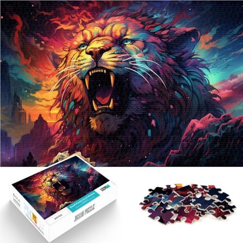 1000-teiliges Puzzle für Erwachsene Bärenkrieger Lernspiele Heimdekorationspuzzle 50 x 75 cm geeignet als Schreibtischdekoration von DLBHSG