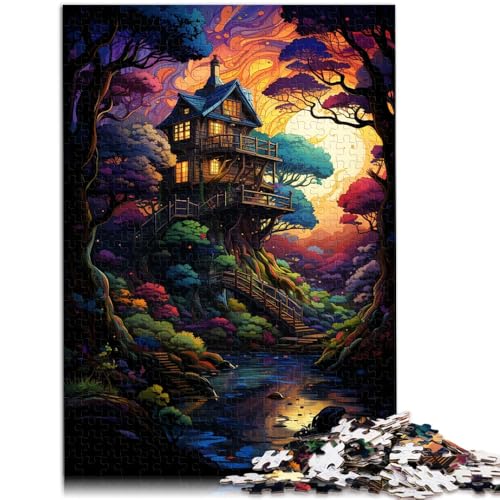 1000-teiliges Puzzle für Erwachsene Baumhaus Wald anspruchsvolles Spielspielzeug 50 x 75 cm tolles Geschenk für die ganze Familie ab 14 Jahren 1000-teiliges Puzzle für Erwachsene Baumhaus Wald anspruchsvolles Spielspielzeug 50 x 75 cm tolles Geschenk für die ganze Familie ab 14 Jahren von DLBHSG