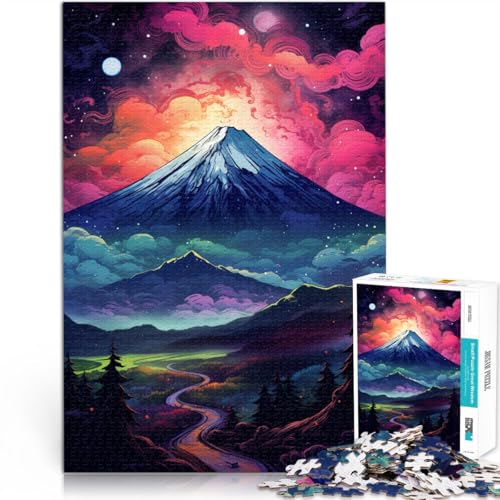1000-teiliges Puzzle für Erwachsene Berg Fuji anspruchsvolles schwieriges Puzzle 50 x 75 cm geeignet als Schreibtischdekoration 1000-teiliges Puzzle für Erwachsene Berg Fuji anspruchsvolles schwieriges Puzzle 50 x 75 cm geeignet als Schreibtischdekoration von DLBHSG