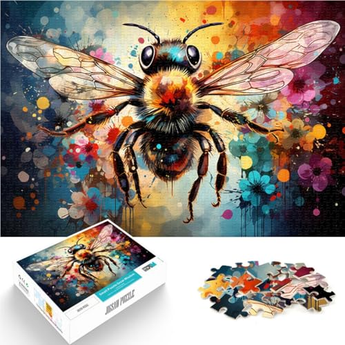 1000-teiliges Puzzle für Erwachsene Bienen-Malspiel Spielzeug 50 x 75 cm tolles Geschenk für die ganze Familie für Teenager ab 14 Jahren 1000-teiliges Puzzle für Erwachsene Bienen-Malspiel Spielzeug 50 x 75 cm tolles Geschenk für die ganze Familie für Teenager ab 14 Jahren von DLBHSG