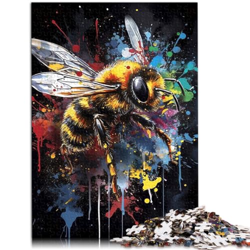 1000-teiliges Puzzle für Erwachsene Bienenmalerei Heimdekoration Puzzle 50 x 75 cm geeignet als Schreibtischdekoration von DLBHSG