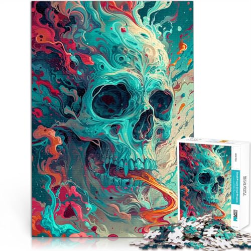 1000-teiliges Puzzle für Erwachsene Blauer Totenkopf Quizspiel 26 x 38 cm jedes Teil ist einzigartig – anspruchsvolles Familienspiel für 14-Jährige 1000-teiliges Puzzle für Erwachsene Blauer Totenkopf Quizspiel 26 x 38 cm jedes Teil ist einzigartig – anspruchsvolles Familienspiel für 14-Jährige von DLBHSG