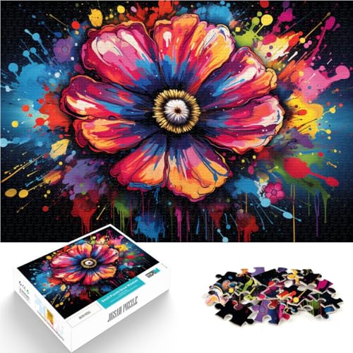 1000-teiliges Puzzle für Erwachsene Blumen Stressabbau-Spielzeug 50 x 75 cm Herausforderung der Gehirnintelligenz süchtig machendes Spielzeug für 14-Jährige von DLBHSG