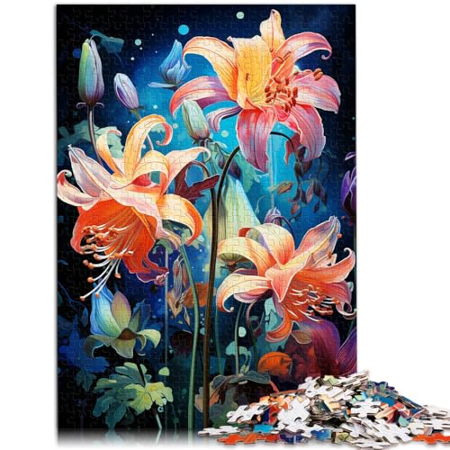 1000-teiliges Puzzle für Erwachsene Blumen malen Lernpuzzle 26 x 38 cm ganze Familie von DLBHSG