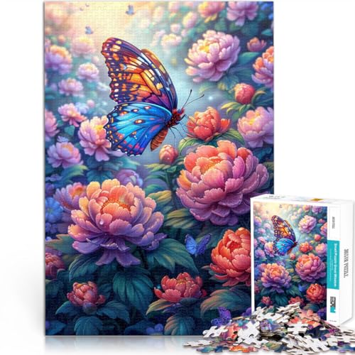 1000-teiliges Puzzle für Erwachsene Blumen- und Schmetterlings-Denkspiel 50 x 75 cm. Fördert die Liebe zwischen Paaren für 14-Jährige. 1000-teiliges Puzzle für Erwachsene Blumen- und Schmetterlings-Denkspiel 50 x 75 cm. Fördert die Liebe zwischen Paaren für 14-Jährige. von DLBHSG