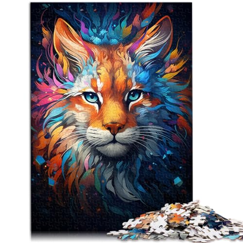 1000-teiliges Puzzle für Erwachsene Bobcat-Lernpuzzle 50 x 75 cm geeignet als Schreibtischdekoration von DLBHSG