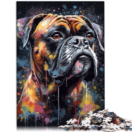 1000-teiliges Puzzle für Erwachsene Boxer-Malerei Lernspielzeug 50 x 75 cm Geschenke für Freunde und Familie für 14-Jährige 1000-teiliges Puzzle für Erwachsene Boxer-Malerei Lernspielzeug 50 x 75 cm Geschenke für Freunde und Familie für 14-Jährige von DLBHSG