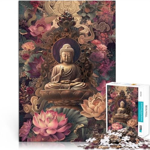 1000-teiliges Puzzle für Erwachsene Buddha-Statue Lernpuzzle Familienspiel 26 x 38 cm anspruchsvolles Spiel und Familienspiel 1000-teiliges Puzzle für Erwachsene Buddha-Statue Lernpuzzle Familienspiel 26 x 38 cm anspruchsvolles Spiel und Familienspiel von DLBHSG