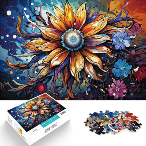 1000-teiliges Puzzle für Erwachsene Bunte Blumen Quizspiel 50 x 75 cm tolles Geschenk für die ganze Familie für Teenager ab 14 Jahren 1000-teiliges Puzzle für Erwachsene Bunte Blumen Quizspiel 50 x 75 cm tolles Geschenk für die ganze Familie für Teenager ab 14 Jahren von DLBHSG