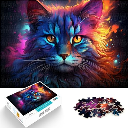 1000-teiliges Puzzle für Erwachsene Bunte Kätzchenkunst Lernspiele Heimdekoration Puzzle 50 x 75 cm Stressabbau schwierige Herausforderung 1000-teiliges Puzzle für Erwachsene Bunte Kätzchenkunst Lernspiele Heimdekoration Puzzle 50 x 75 cm Stressabbau schwierige Herausforderung von DLBHSG