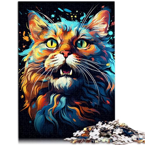1000-teiliges Puzzle für Erwachsene Bunte psychedelische Katze Denksportaufgabe 50 x 75 cm Lernspiel für Geburtstag Weihnachten 1000-teiliges Puzzle für Erwachsene Bunte psychedelische Katze Denksportaufgabe 50 x 75 cm Lernspiel für Geburtstag Weihnachten von DLBHSG