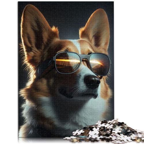 1000-teiliges Puzzle für Erwachsene Cooles Corgi-Hunde-Quizspiel 50 x 75 cm ganze Familie für Teenager ab 14 Jahren von DLBHSG