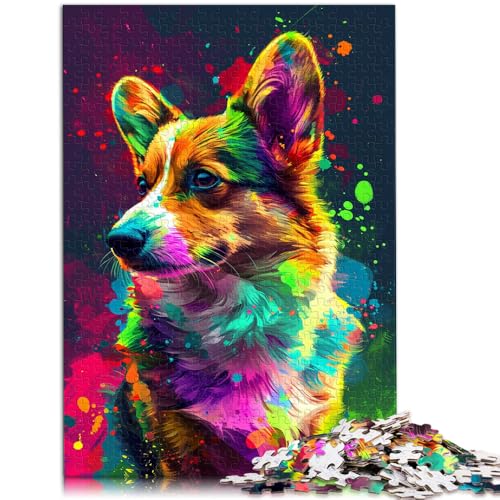 1000-teiliges Puzzle für Erwachsene Corgi-Hund Familienunterhaltungsspielzeug 50 x 75 cm Lernspiel für Geburtstag Weihnachten 1000-teiliges Puzzle für Erwachsene Corgi-Hund Familienunterhaltungsspielzeug 50 x 75 cm Lernspiel für Geburtstag Weihnachten von DLBHSG