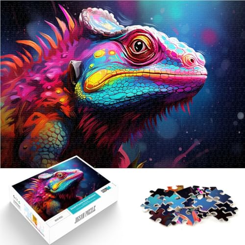 1000-teiliges Puzzle für Erwachsene Das mysteriöse Chamäleon Lernspiele Heimdekorationspuzzle 26 x 38 cm tolles Geschenk für Spiele 1000-teiliges Puzzle für Erwachsene Das mysteriöse Chamäleon Lernspiele Heimdekorationspuzzle 26 x 38 cm tolles Geschenk für Spiele von DLBHSG
