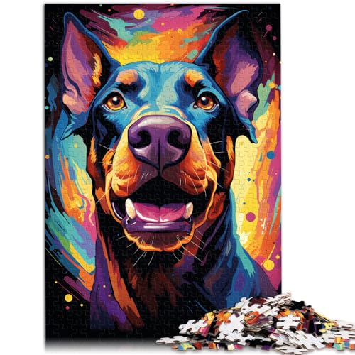 1000-teiliges Puzzle für Erwachsene Dobermann-Pinscher psychedelisches Puzzle 50 x 75 cm stärkt die Liebe zwischen Paaren 1000-teiliges Puzzle für Erwachsene Dobermann-Pinscher psychedelisches Puzzle 50 x 75 cm stärkt die Liebe zwischen Paaren von DLBHSG