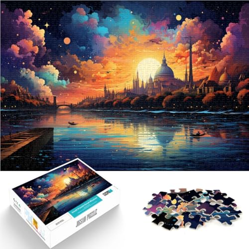 1000-teiliges Puzzle für Erwachsene Donau-Lernpuzzle 50 x 75 cm einzigartige Heimdekoration und Geschenke von DLBHSG