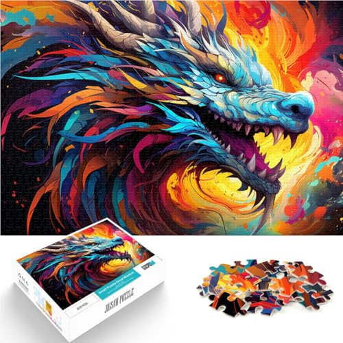 1000-teiliges Puzzle für Erwachsene Drachen-Lernspielzeug 50 x 75 cm anspruchsvolles Spiel und Familienspiel für Teenager ab 14 Jahren 1000-teiliges Puzzle für Erwachsene Drachen-Lernspielzeug 50 x 75 cm anspruchsvolles Spiel und Familienspiel für Teenager ab 14 Jahren von DLBHSG