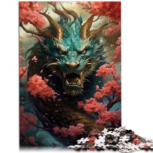1000-teiliges Puzzle für Erwachsene Drachen-Rosse-Garten Cartoon-Puzzle 26 x 38 cm zum Stressabbau schwierige Herausforderung 1000-teiliges Puzzle für Erwachsene Drachen-Rosse-Garten Cartoon-Puzzle 26 x 38 cm zum Stressabbau schwierige Herausforderung von DLBHSG