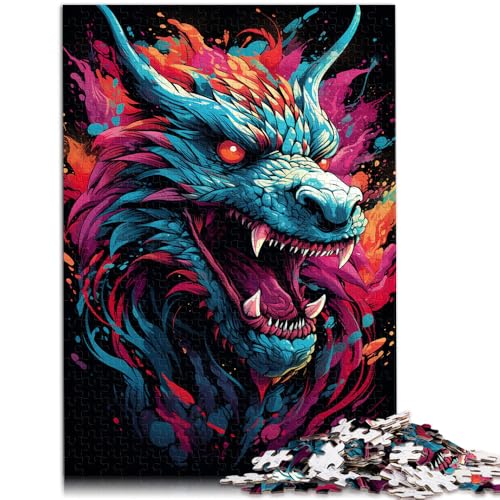 1000-teiliges Puzzle für Erwachsene Drachen zum Ausmalen anspruchsvolles Spiel 26 x 38 cm Geschenke für Freunde und Familie für Teenager ab 14 Jahren 1000-teiliges Puzzle für Erwachsene Drachen zum Ausmalen anspruchsvolles Spiel 26 x 38 cm Geschenke für Freunde und Familie für Teenager ab 14 Jahren von DLBHSG