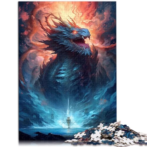1000-teiliges Puzzle für Erwachsene Drachenmeer Lernspiel Herausforderungsspielzeug 26 x 38 cm Lernspiel für Geburtstag Weihnachten für Teenager ab 14 Jahren 1000-teiliges Puzzle für Erwachsene Drachenmeer Lernspiel Herausforderungsspielzeug 26 x 38 cm Lernspiel für Geburtstag Weihnachten für Teenager ab 14 Jahren von DLBHSG
