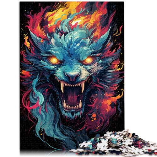 1000-teiliges Puzzle für Erwachsene Drachenmonster anspruchsvolles Spielpuzzle 26 x 38 cm Stressabbau Urlaub zu Hause Zeitvertreib für 14-Jährige von DLBHSG