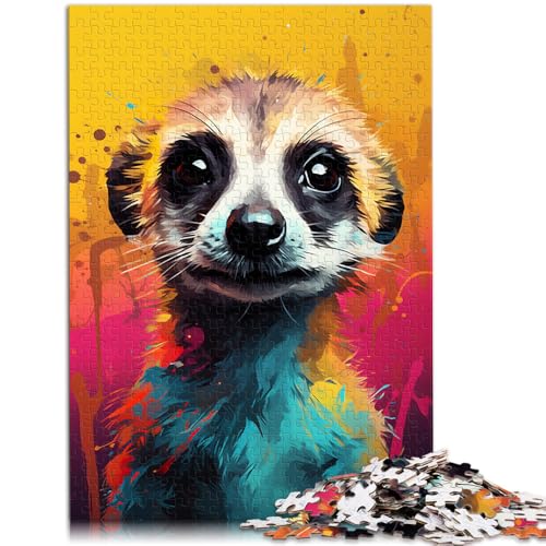 1000-teiliges Puzzle für Erwachsene Erdmännchen buntes Denkspiel 50 x 75 cm. Helfen Sie dem Gehirn süchtig machende Spielzeuge zu trainieren und Geduld zu fördern von DLBHSG