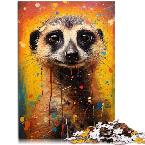 1000-teiliges Puzzle für Erwachsene Erdmännchen buntes Quizspiel 26 x 38 cm Stressabbau Urlaub zu Hause Zeitvertreib für Teenager ab 14 Jahren von DLBHSG