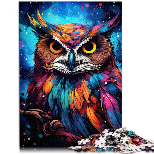 1000-teiliges Puzzle für Erwachsene Eulen-Quizspiel 50 x 75 cm Herausforderung der Gehirnintelligenz süchtig machendes Spielzeug für Teenager ab 14 Jahren von DLBHSG