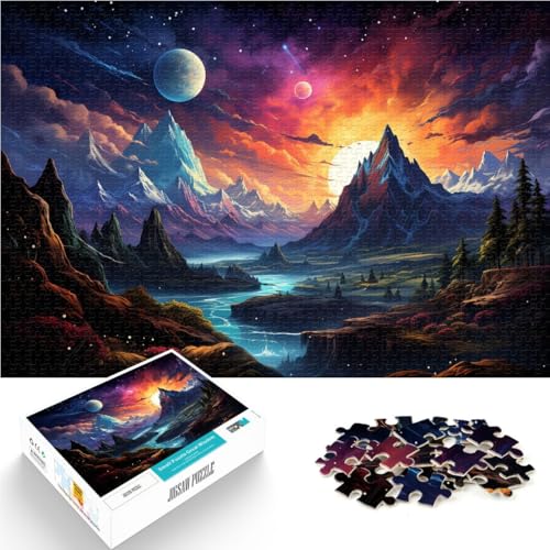 1000-teiliges Puzzle für Erwachsene Fantasie-Berglandschaft Quizspiel 26 x 38 cm ganze Familie für Teenager ab 14 Jahren 1000-teiliges Puzzle für Erwachsene Fantasie-Berglandschaft Quizspiel 26 x 38 cm ganze Familie für Teenager ab 14 Jahren von DLBHSG