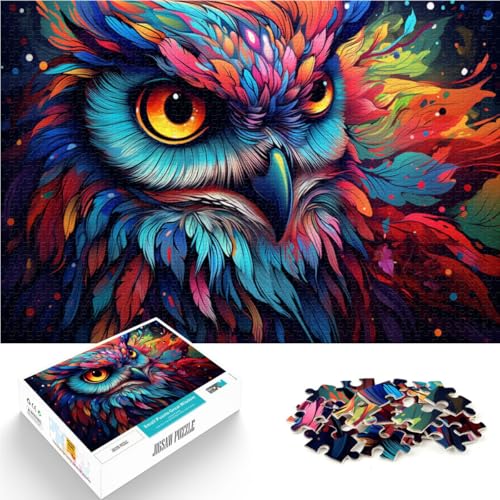 1000-teiliges Puzzle für Erwachsene Fantasie-Eulenmalerei Puzzle für Lernspiele Herausforderungsspielzeug 50 x 75 cm Lernspiel für Geburtstag Weihnachten 1000-teiliges Puzzle für Erwachsene Fantasie-Eulenmalerei Puzzle für Lernspiele Herausforderungsspielzeug 50 x 75 cm Lernspiel für Geburtstag Weihnachten von DLBHSG