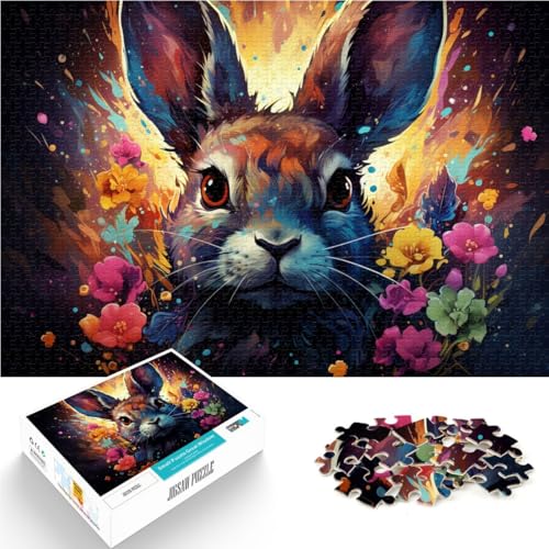 1000-teiliges Puzzle für Erwachsene Fantasie-Kaninchen anspruchsvolles Tierspiel 50 x 75 cm Lernspiel für Geburtstag Weihnachten für Teenager ab 14 Jahren 1000-teiliges Puzzle für Erwachsene Fantasie-Kaninchen anspruchsvolles Tierspiel 50 x 75 cm Lernspiel für Geburtstag Weihnachten für Teenager ab 14 Jahren von DLBHSG
