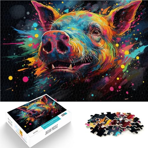 1000-teiliges Puzzle für Erwachsene Fantasie-Schwein-Zeichnung Quizspiel 26 x 38 cm stärkt die Liebe zwischen Paaren für Teenager ab 14 Jahren 1000-teiliges Puzzle für Erwachsene Fantasie-Schwein-Zeichnung Quizspiel 26 x 38 cm stärkt die Liebe zwischen Paaren für Teenager ab 14 Jahren von DLBHSG