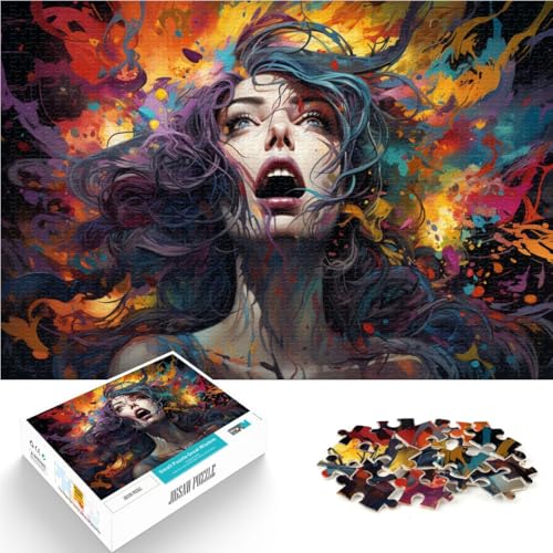 1000-teiliges Puzzle für Erwachsene Fantasie seltsame Frau Lernspielzeug 26 x 38 cm einzigartige Heimdekoration und Geschenke für Teenager ab 14 Jahren 1000-teiliges Puzzle für Erwachsene Fantasie seltsame Frau Lernspielzeug 26 x 38 cm einzigartige Heimdekoration und Geschenke für Teenager ab 14 Jahren von DLBHSG