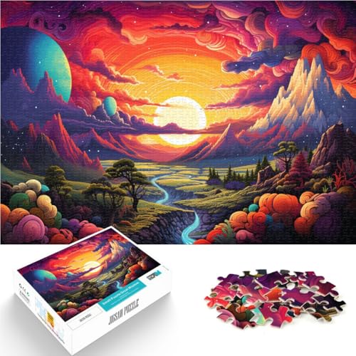 1000-teiliges Puzzle für Erwachsene Fantastische Landschaft Lernspielzeug 50 x 75 cm einzigartige Heimdekoration und Geschenke für Kinder ab 14 Jahren 1000-teiliges Puzzle für Erwachsene Fantastische Landschaft Lernspielzeug 50 x 75 cm einzigartige Heimdekoration und Geschenke für Kinder ab 14 Jahren von DLBHSG