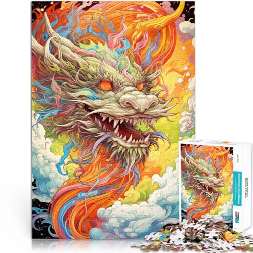 1000-teiliges Puzzle für Erwachsene Fantasy Flying Dragon Familienunterhaltungsspielzeug 26 x 38 cm anspruchsvolles Spiel und Familienspiel 1000-teiliges Puzzle für Erwachsene Fantasy Flying Dragon Familienunterhaltungsspielzeug 26 x 38 cm anspruchsvolles Spiel und Familienspiel von DLBHSG