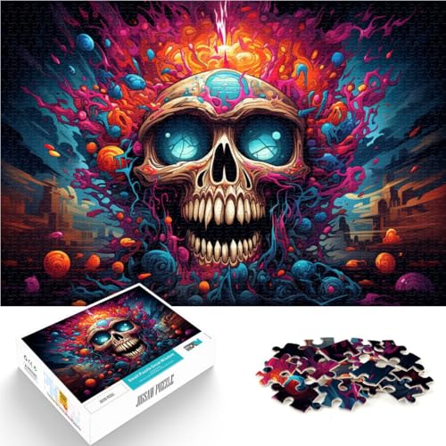 1000-teiliges Puzzle für Erwachsene Fantasy-Kunst Totenkopf Lernpuzzle 26 x 38 cm Lernspiel für Geburtstag Weihnachten 1000-teiliges Puzzle für Erwachsene Fantasy-Kunst Totenkopf Lernpuzzle 26 x 38 cm Lernspiel für Geburtstag Weihnachten von DLBHSG
