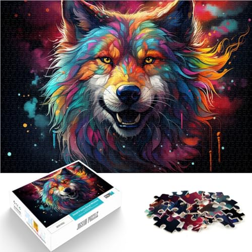 1000-teiliges Puzzle für Erwachsene Fantasy-Wolf-Kunst Familienaktivitäts-Puzzle 50 x 75 cm Stressabbau schwierige Herausforderung für 14-Jährige 1000-teiliges Puzzle für Erwachsene Fantasy-Wolf-Kunst Familienaktivitäts-Puzzle 50 x 75 cm Stressabbau schwierige Herausforderung für 14-Jährige von DLBHSG