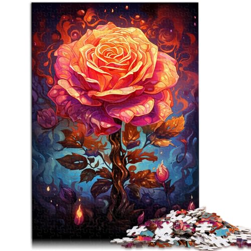 1000-teiliges Puzzle für Erwachsene Farbfantasie-Rose Quizspiel 26 x 38 cm geeignet als Schreibtischdekoration für Teenager ab 14 Jahren 1000-teiliges Puzzle für Erwachsene Farbfantasie-Rose Quizspiel 26 x 38 cm geeignet als Schreibtischdekoration für Teenager ab 14 Jahren von DLBHSG