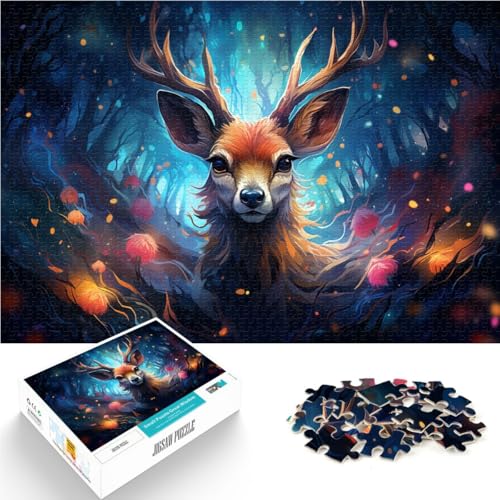 1000-teiliges Puzzle für Erwachsene Farbiger Sikahirsch Heimdekoration Puzzle 26 x 38 cm Geburtstagsgeschenk Geschenke Wandkunst 1000-teiliges Puzzle für Erwachsene Farbiger Sikahirsch Heimdekoration Puzzle 26 x 38 cm Geburtstagsgeschenk Geschenke Wandkunst von DLBHSG