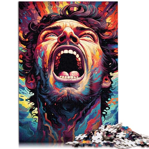 1000-teiliges Puzzle für Erwachsene Farbkunst Junge DIY-Puzzle-Spielzeug 50 x 75 cm. Helfen Sie dem Gehirn süchtig machendes Spielzeug zu trainieren und Geduld zu fördern von DLBHSG