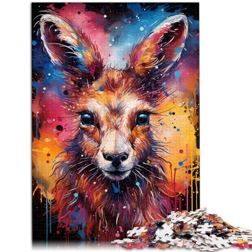 1000-teiliges Puzzle für Erwachsene Farbmalerei Känguru Quizspiel 26 x 38 cm Künstlersammlung bildende Kunst für Teenager ab 14 Jahren 1000-teiliges Puzzle für Erwachsene Farbmalerei Känguru Quizspiel 26 x 38 cm Künstlersammlung bildende Kunst für Teenager ab 14 Jahren von DLBHSG
