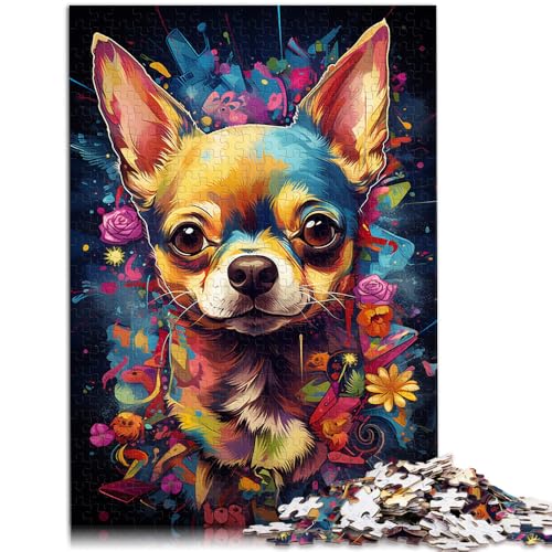 1000-teiliges Puzzle für Erwachsene Farbpuzzle mit Chihuahua-Hund Quizspiel 50 x 75 cm ganze Familie für 14-Jährige 1000-teiliges Puzzle für Erwachsene Farbpuzzle mit Chihuahua-Hund Quizspiel 50 x 75 cm ganze Familie für 14-Jährige von DLBHSG