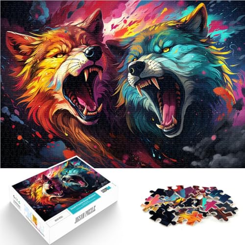 1000-teiliges Puzzle für Erwachsene Farbwolf Lernspiele für Zuhause DIY-Spielzeug 50 x 75 cm Lernspiel für Geburtstag Weihnachten 1000-teiliges Puzzle für Erwachsene Farbwolf Lernspiele für Zuhause DIY-Spielzeug 50 x 75 cm Lernspiel für Geburtstag Weihnachten von DLBHSG