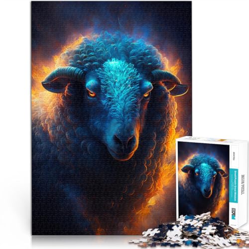 1000-teiliges Puzzle für Erwachsene Feuerschaf Lernspielzeug 50 x 75 cm einzigartige Geburtstags- und Geschenkideen für Teenager ab 14 Jahren von DLBHSG