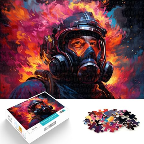 1000-teiliges Puzzle für Erwachsene Feuerwehrmann Lernspielzeug 50 x 75 cm anspruchsvolles Spiel und Familienspiel für Teenager ab 14 Jahren 1000-teiliges Puzzle für Erwachsene Feuerwehrmann Lernspielzeug 50 x 75 cm anspruchsvolles Spiel und Familienspiel für Teenager ab 14 Jahren von DLBHSG