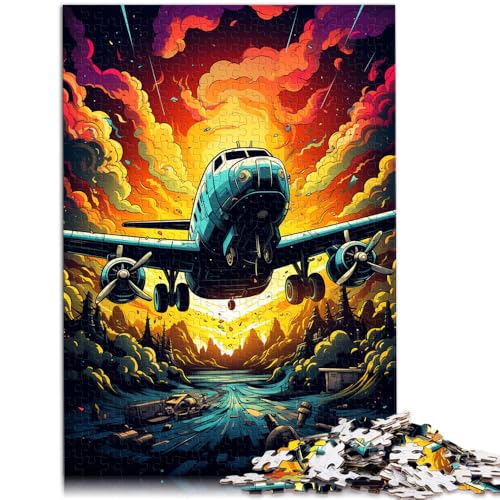 1000-teiliges Puzzle für Erwachsene Flugzeug Lernspiele Heimdekoration Puzzle 50 x 75 cm anspruchsvolles Spiel und Familienspiel von DLBHSG