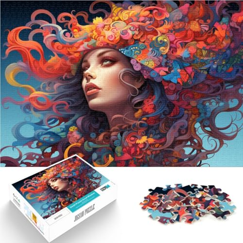 1000-teiliges Puzzle für Erwachsene Frau Spielzeug Denkspiel 50 x 75 cm Familienspiel Stressabbau schwierige Herausforderung für Teenager ab 14 Jahren von DLBHSG
