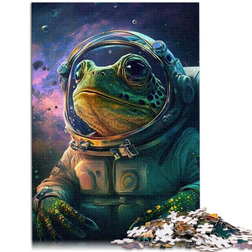 1000-teiliges Puzzle für Erwachsene Frosch Weltraum Astronaut pädagogisches Spielzeug zum Stressabbau 26 x 38 cm geeignet als Schreibtischdekoration 1000-teiliges Puzzle für Erwachsene Frosch Weltraum Astronaut pädagogisches Spielzeug zum Stressabbau 26 x 38 cm geeignet als Schreibtischdekoration von DLBHSG